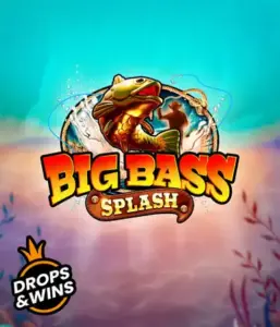 Get hooked on the action-packed world of Big Bass Splash slot by Pragmatic Play, highlighting a dynamic fish jumping out of water. This graphic portrays the essence of angling with vivid graphics and lively typography. Great for anglers, offering a thrilling adventure. 